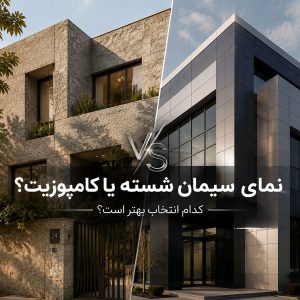 نمای سیمان شسته