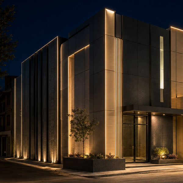 نورپردازی نمای کامپوزیت